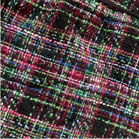 Talbots Women's Size 10 Petite Wool tweed Skirt bright colored - Picture 3 of 4